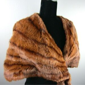 🤎SOLD🤎 John Wanamaker Vintage Brown 1950’s Genuine Mink Fur Stole